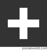 White bar cross on gray background.
