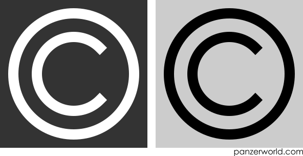 White figure of a C inside a circle. Both a white-on-dark and a black-on-light version are shown.