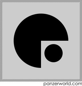 Figure of the a disc with the bottom right quarter cut out. A smaller disc is in the cut-out.