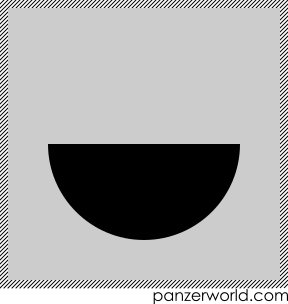 Bottom half of a disc.