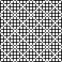 10. Similar to pattern six, but with the waffle pattern seperated as rhombs, rather than squares.